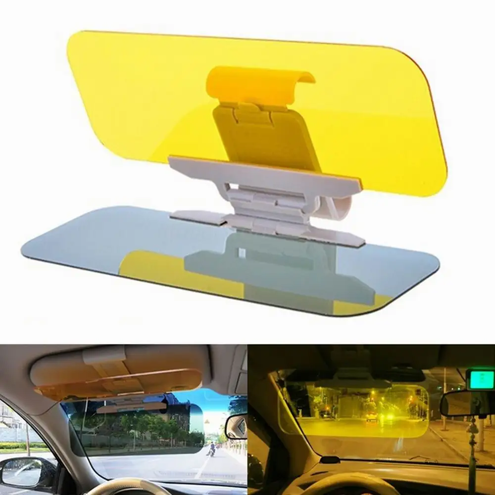 

Car Sun Visor HD Anti-UV Day Night 2 in 1 Dazzling Goggle Vision Sun Block Anti-Dazzle Sunshade Rotatable Clear Driving Mirror