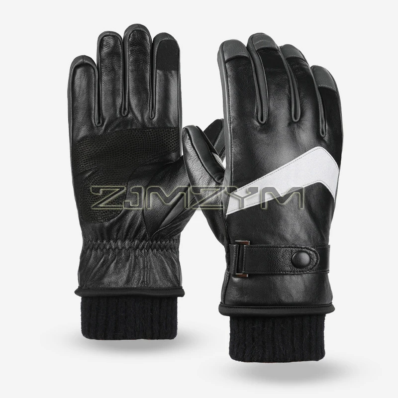 

Winter Motorcycle Gloves, Cold Weather Motorcycle Winter Gloves with Fleece, Touchscreen Windproof Motorcycle Riding Gloves