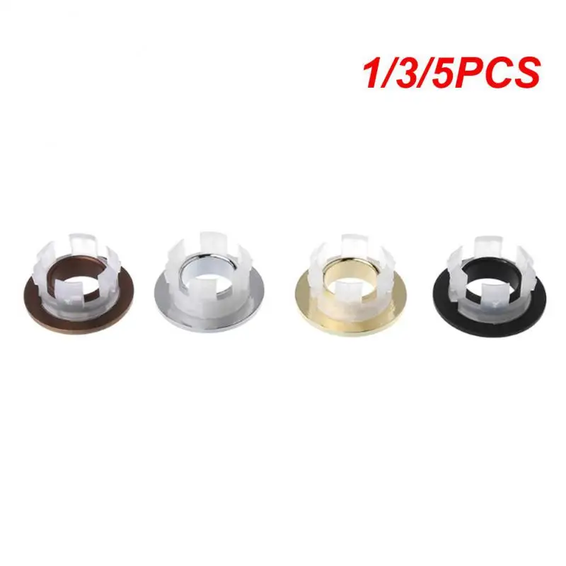 

1/3/5PCS Six-foot Ring Overflow Sink Faucet Bathroom Replacement Basin Brass Cover Insert Home Decor