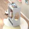 Kids Costume Organizer、 Costume Rack、Kids Armoire、Open Hanging Armoire Closet with Mirror-WHITE 6