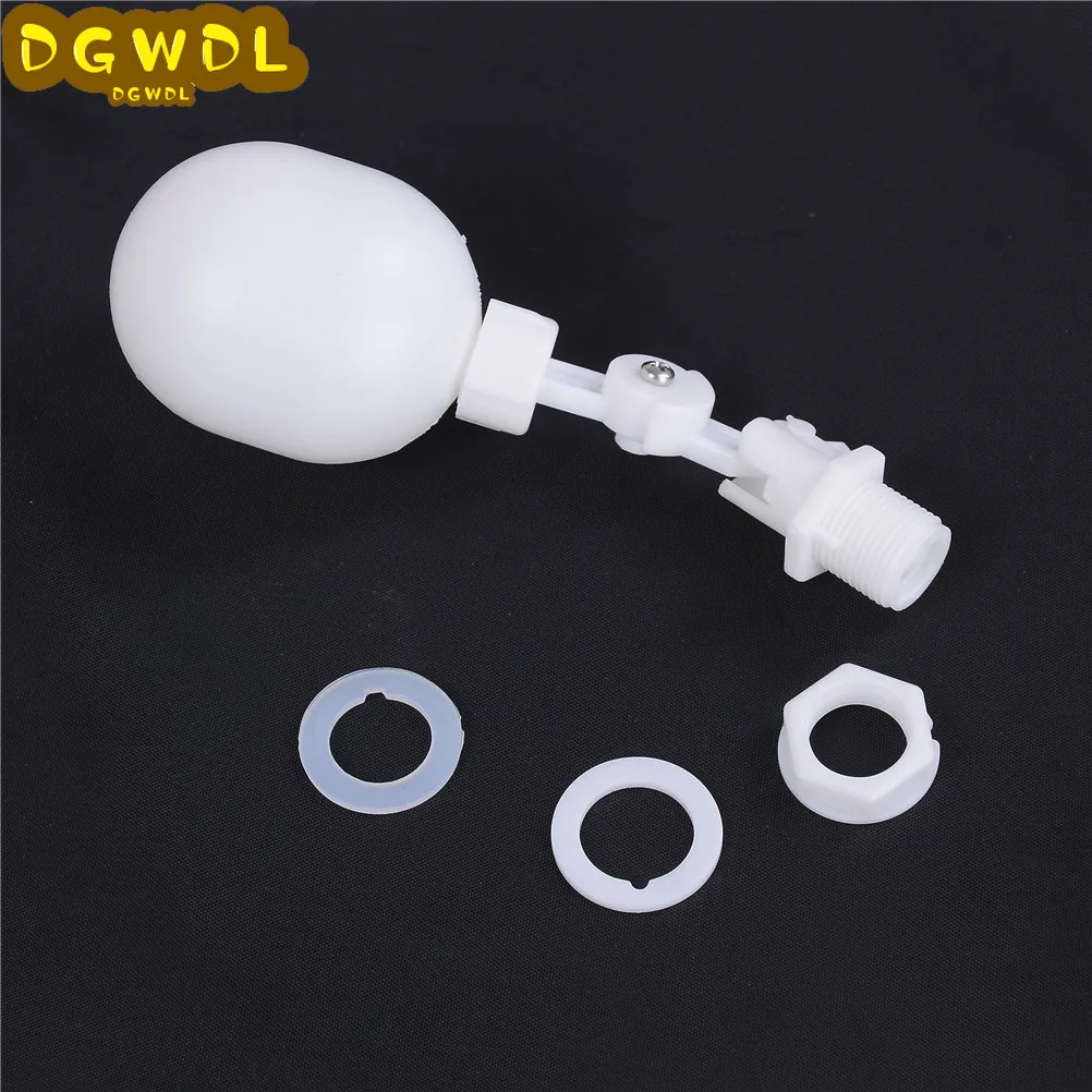 10PC 3/8" Adjustable Mini Plastic Float Valve Ball Aquarium Control Safety Check Switch for Water Tower Tank NEW
