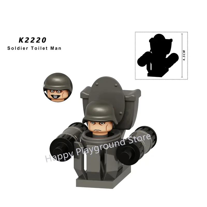 New KDL SWAT Skibidi Toilet Man Figures Anime Block Toys TvMan Titan Cameraman Speakerman Bricks Model Toy Birthday Gift - Image 66