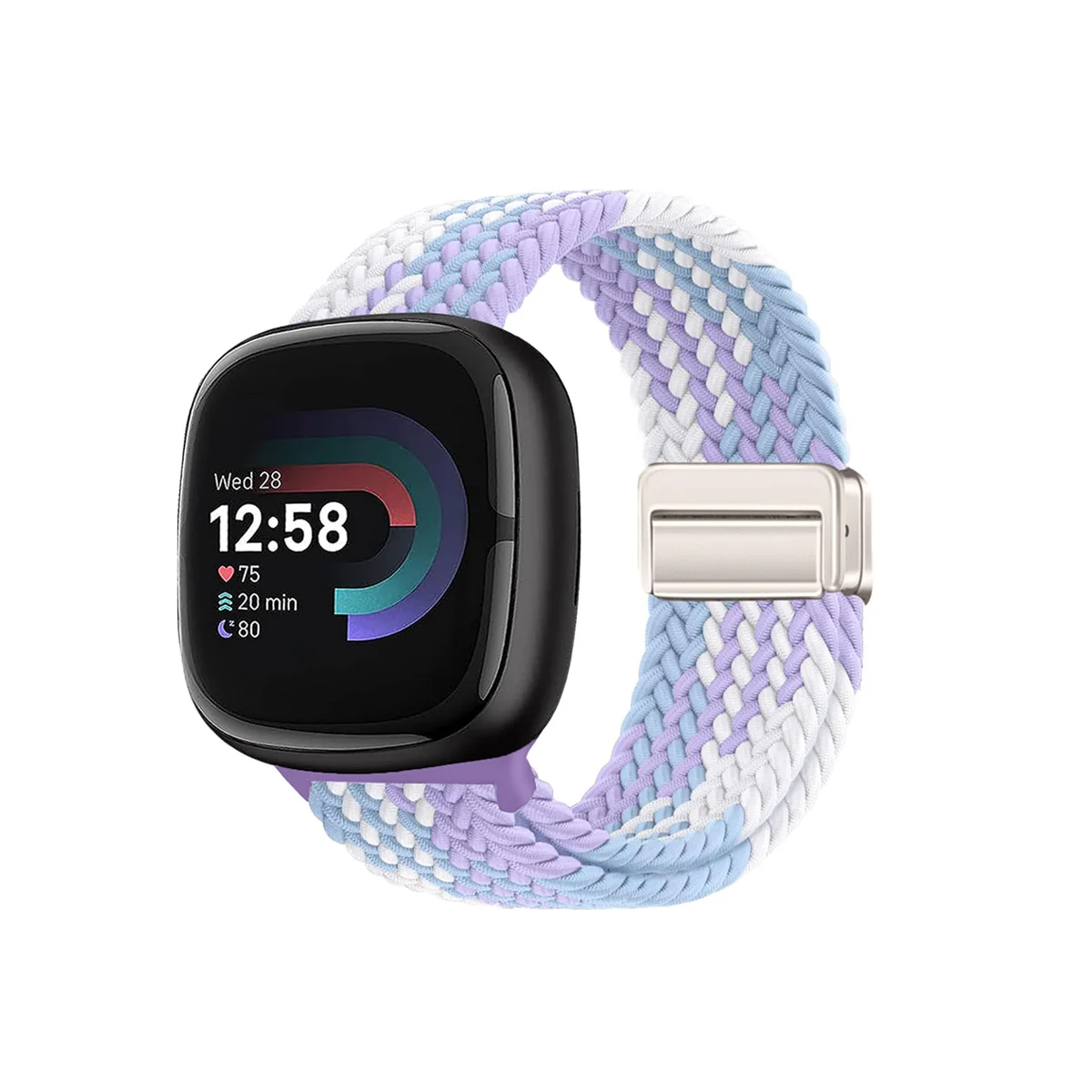 Braided Magnetic Nylon Sport Loop Strap - Soft Stretchy Elastic Bands
