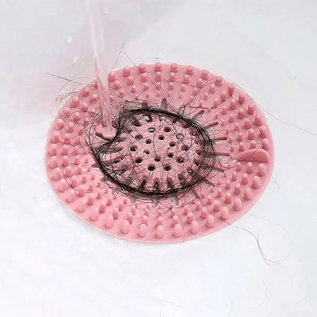 Silicone Floor Drain Cover Hair Filter 1