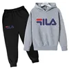 Kids Trendy Spring Autumn Classic Pullover Hoodie+Pants 2pcs Tracksuits 2-13 Years Boys Girls Casual Outfits Children Clothes 6