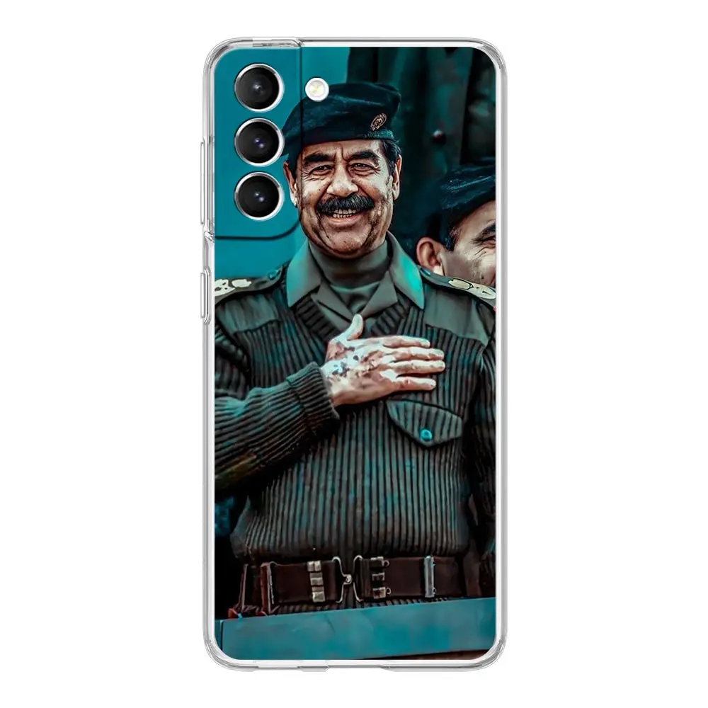 Transparent Soft Phone Case with Arabic Iraq Saddam Hussein Design