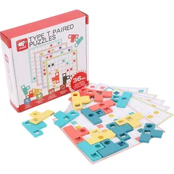 Puzzle jouets pour enfants, jeu de correspondance des formes, Cognition des couleurs, pensée logique, Focus sur l'entraînement avancé, jeux de société, jouets en bois 