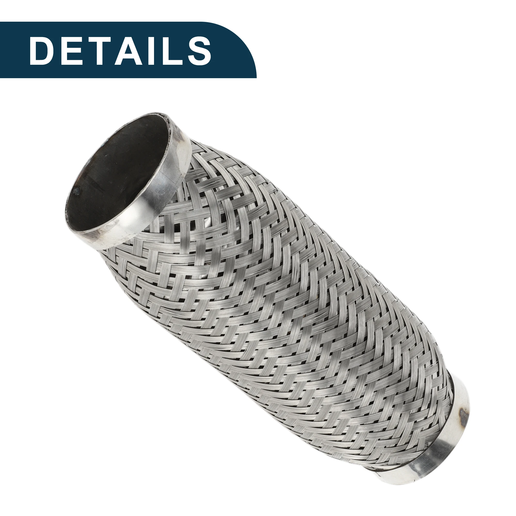 UXCELL 45/50/60/65mm ID Car Exhaust Flexible Pipe Exhaust Flex Connector Pipes Bellows Universal Durable Stainless Steel