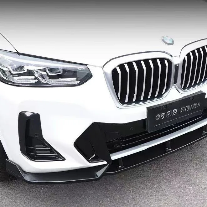 새로운 디자인 2022  2024 Bmw X3 G01 X4 G02 20d 30i 30d M40i M40d M 성능 전면 디퓨저 스플리터 바디 키트 범퍼 립
