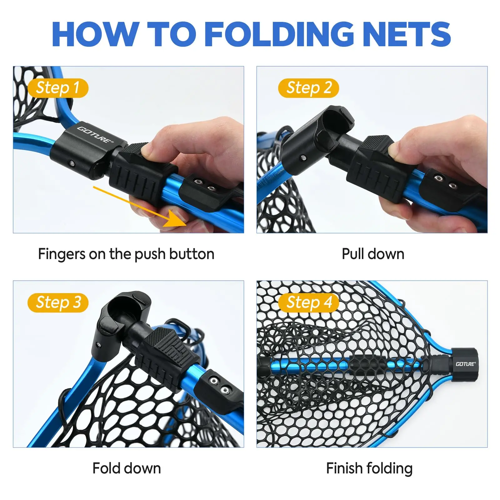 Flying Fishing Net Landing Net for Kayak
