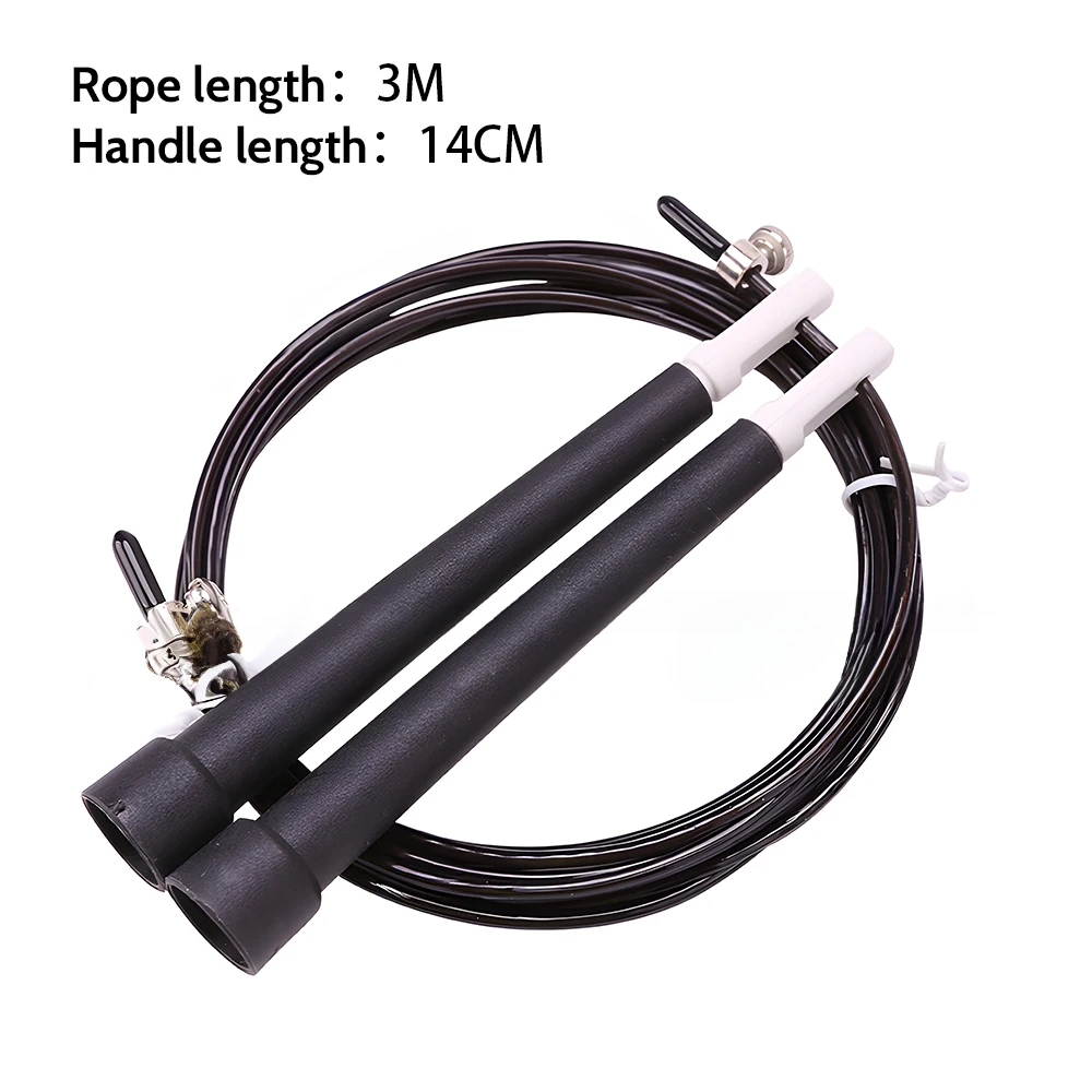 Professional Speed Jump Rope with 360&deg; Swivel Ball Bearings, 3 Meters Adjustable Rope Anti-Skip Handle for Fitness &MMA Training