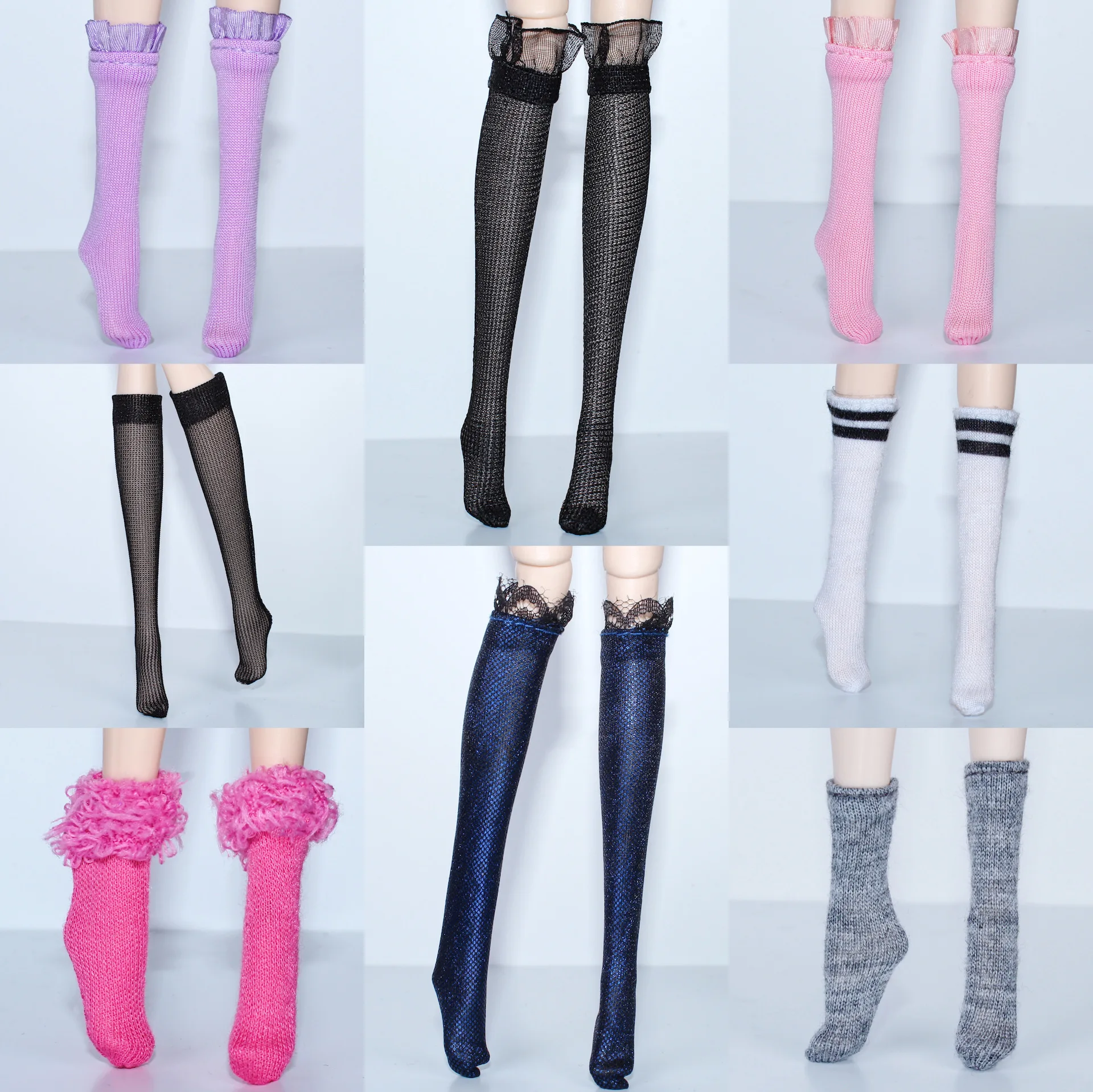 

Doll socks / fashion stocking hose / doll accessories for 30cm xinyi Fr2 ob ST barbie doll / Xmas gift