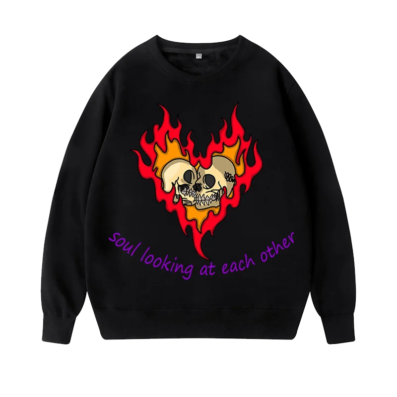 thumbnail image 1 of Sudadera de manga larga con capucha para mujer, ropa de calle informal con letras Punk de talla grande, Estilo Vintage, Ulzzang, gótico, de invierno, 1 of 5