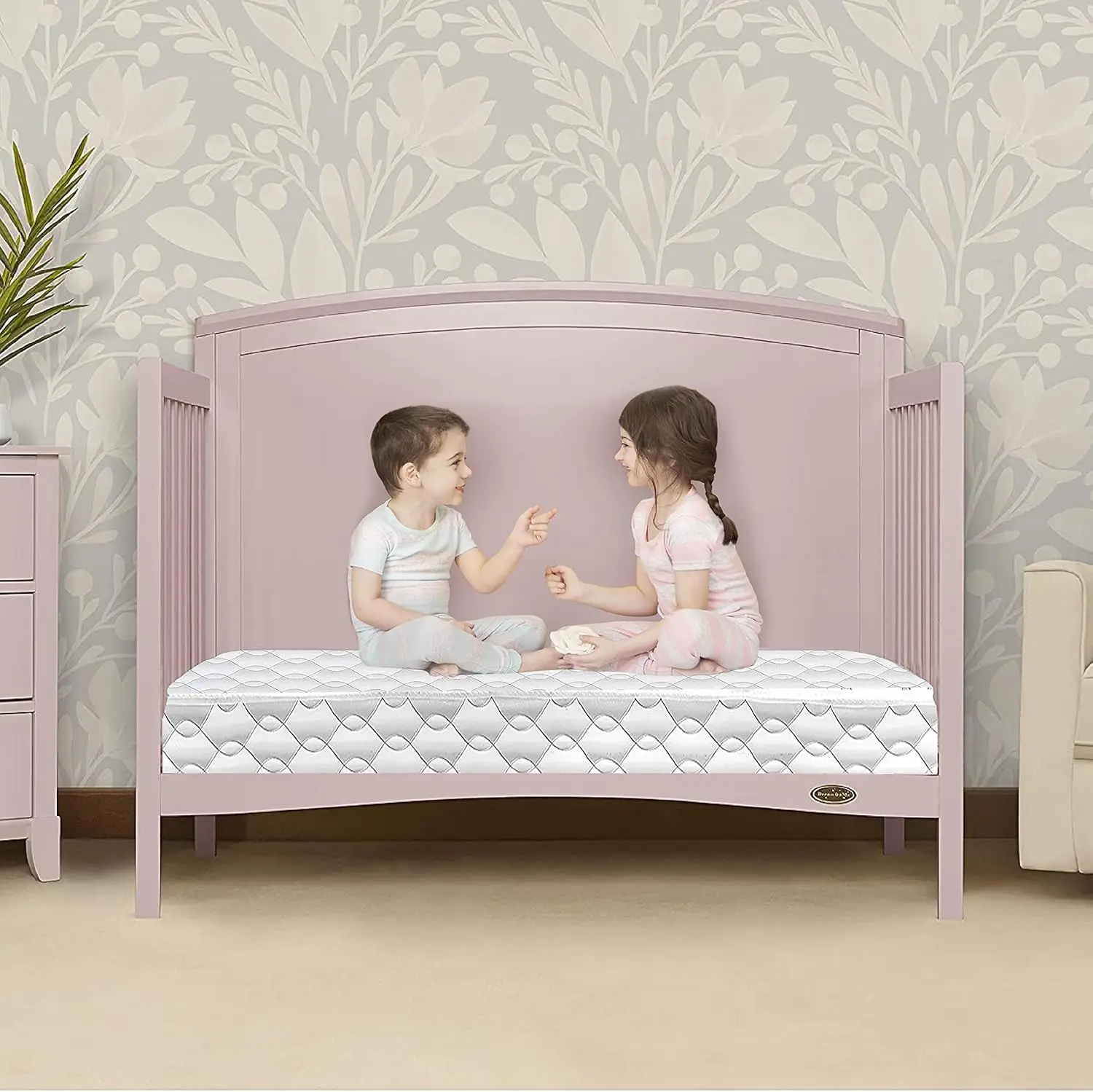 Coil Crib and Toddler Mattress with Waterproof Cover Greenguard Gold & JPMA Certified easy to clean and maintain 2