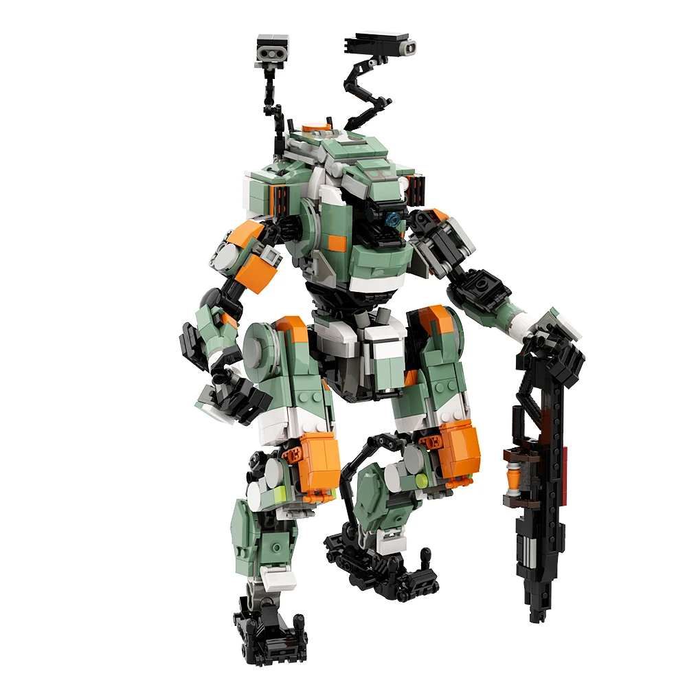 Gobricks Moc Vanguard-Class Titan Da Titanfall 2 Building Blocks Creative Expert Mecha Game Bricks Toys Child Expert Robot