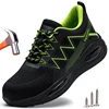 Work Safetey Shoes Men Steel Toe Shoes Air cushion Indestructible Work Sneakers Lightweight Protective Safety Boots Plus Size 48