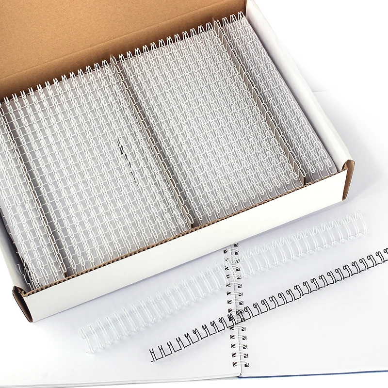 Metal Double Coil Binding Wire Loop 20pcs 3:1 Pitch 6.4/7.9mm Calendar Loose-Leaf Notebook Spring Iron Ring Machine Binder Accessories