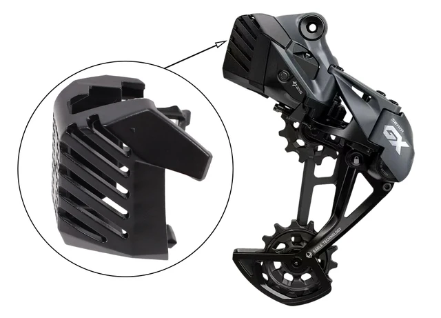 2 Copribatteria Per Deragliatore Sram AXS - Protezione Per GX Eagle/XX1/X01, Colore Nero - Foto 11