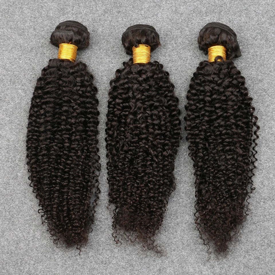 Extensioni di Capelli Umani Afro Kinky Curly, Capelli Indiani Grezzi 4B 4C, Naturali Vergini Ricci Morbidi, Trama di Capelli Umani Veri - immagine 6
