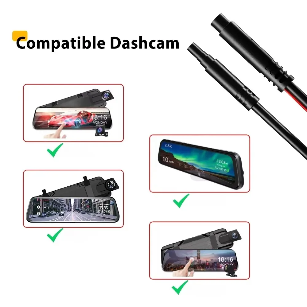 10m verlengkabel achter camera – | dashcam experts