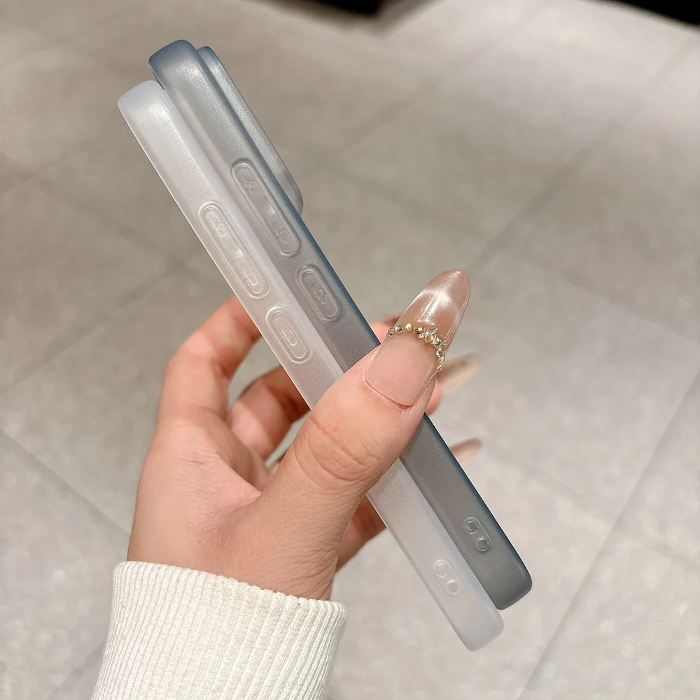 Luxury Magnetic Ultra-Thin Matte Translucent Silicone Case