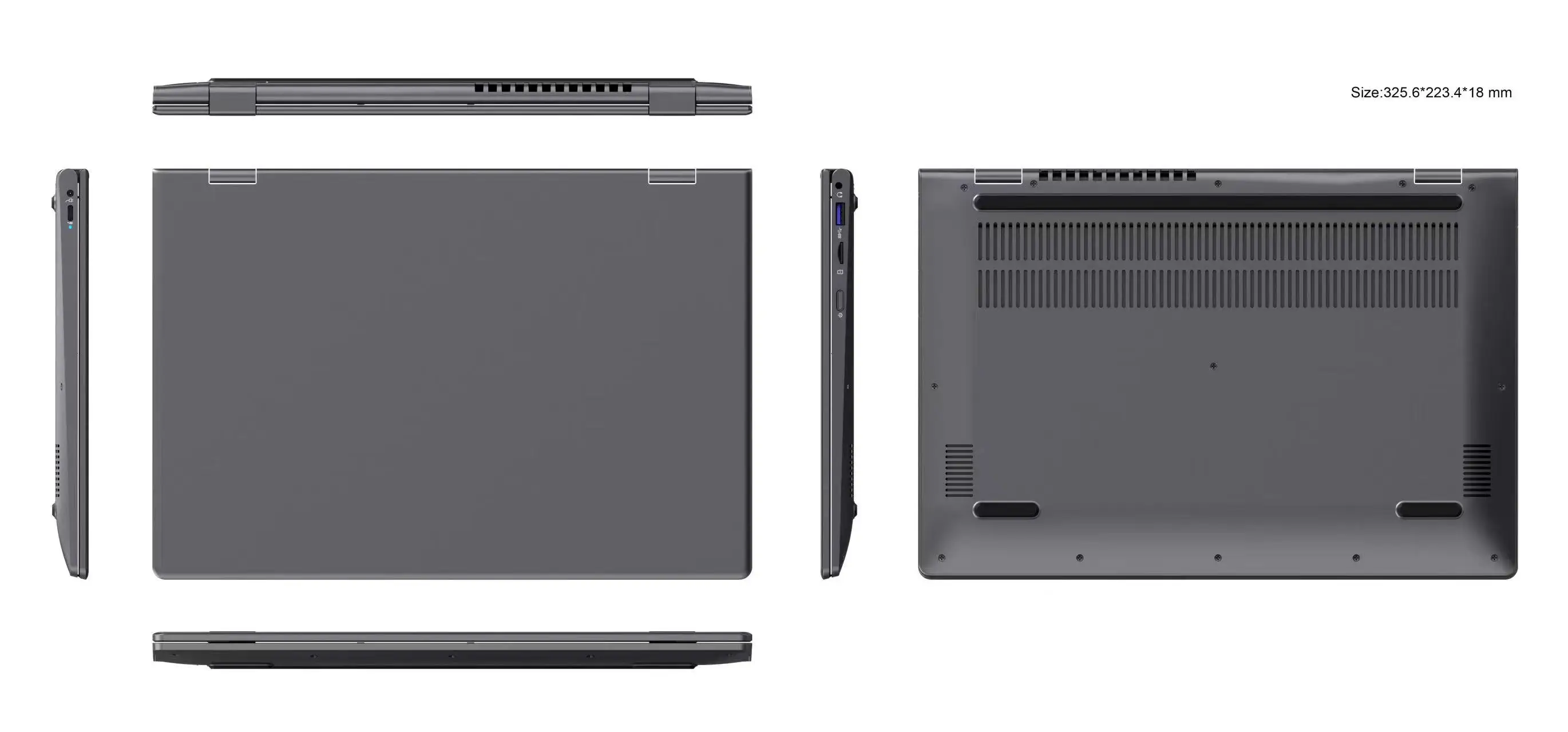 14.1 inch YOGA Mini Laptop Intel N95 32 GB DDR4 2TB SSD 2-in-1 2560*1440 2.5K Screen Touch 360° Flip Office Study Fingerprint 6