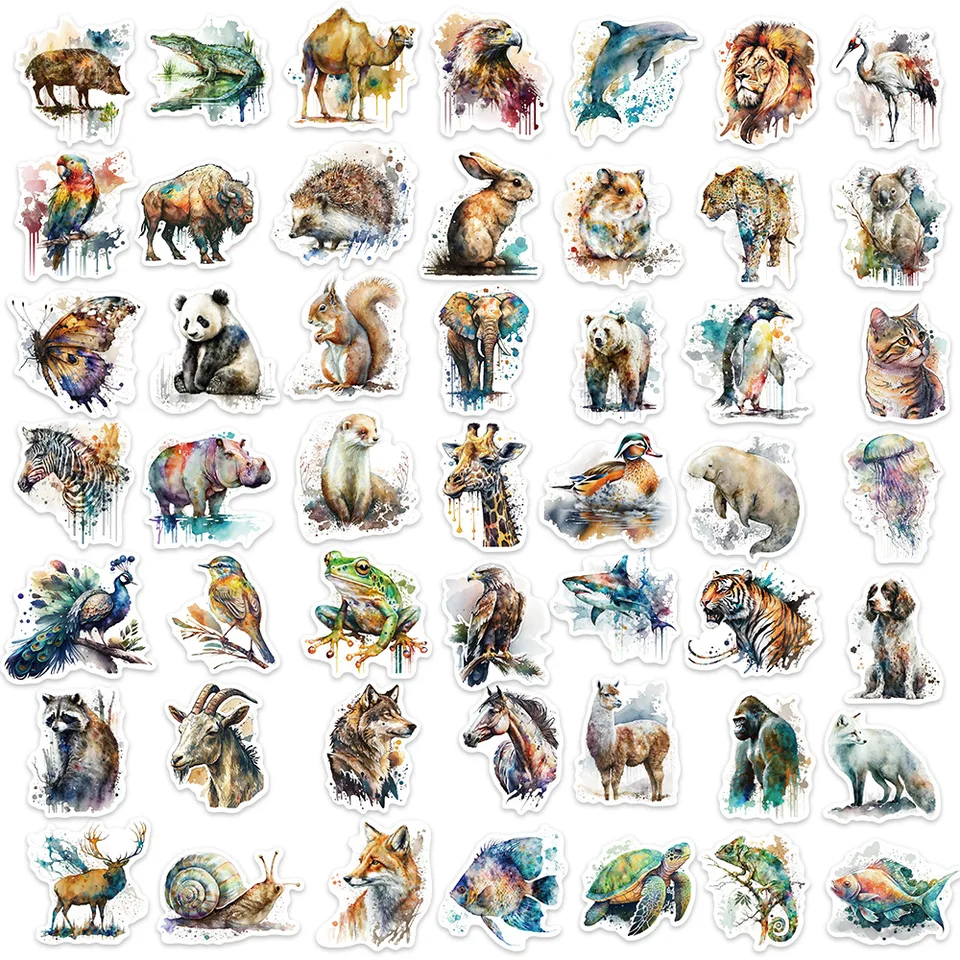 120 Adesivi Animali Librosi Impermeabili In Vinile Per Kindle, Laptop E Bottiglie – Simpatici Per Bambini E Adulti