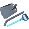 Portable Folding Snow Shovel with Extendable Aluminum Handle, Emergency Ice Removal Shovel Retractable for Car, Outdoor, Camping 5