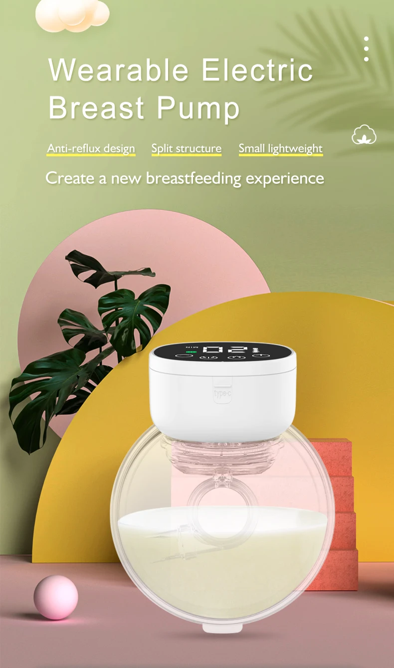 Electric Hands-free Wearable Breast Pump Silent Portable Comfort_voghion.com