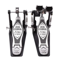 Professional Drum Pedal Aluminum Alloy  Drum Set Double Drums Pedal Chain Percussion Musical Instruments Practice Accessories