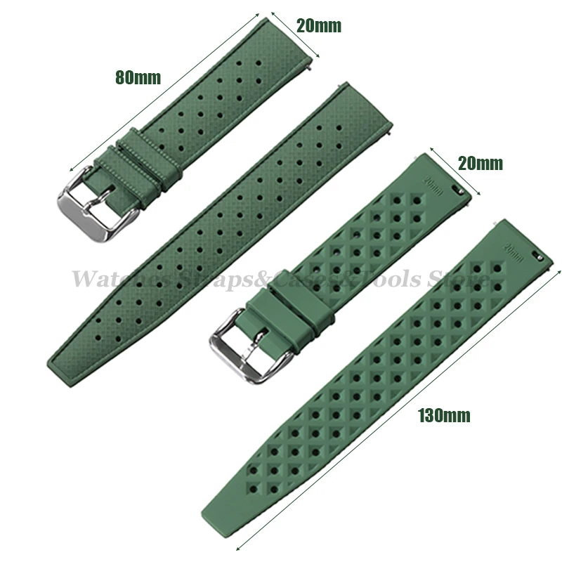 Tropical Silicone Quick Release Watch Band Strap – Premium Rubber Tropic Design