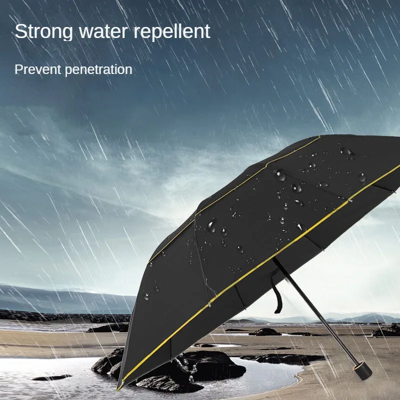 Double Strong Wind Resistant Umbrella Rain Women Large Folding Non-automatic Umbrellas Men Family Travel