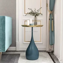 

High Quality Nordic Small Coffee Table Side Table Corner Living Room Round Tea Table Modern Bedside Table журнальный столик