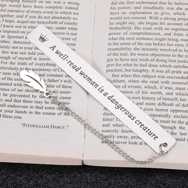 Metal Bookmark Tell Book Marks for Books Separator Stainless Steel Lettering Slogan Readers Collection Korean Stationery metal bookmark bookmark page holder bookmarks stationery supplies bookmark holder