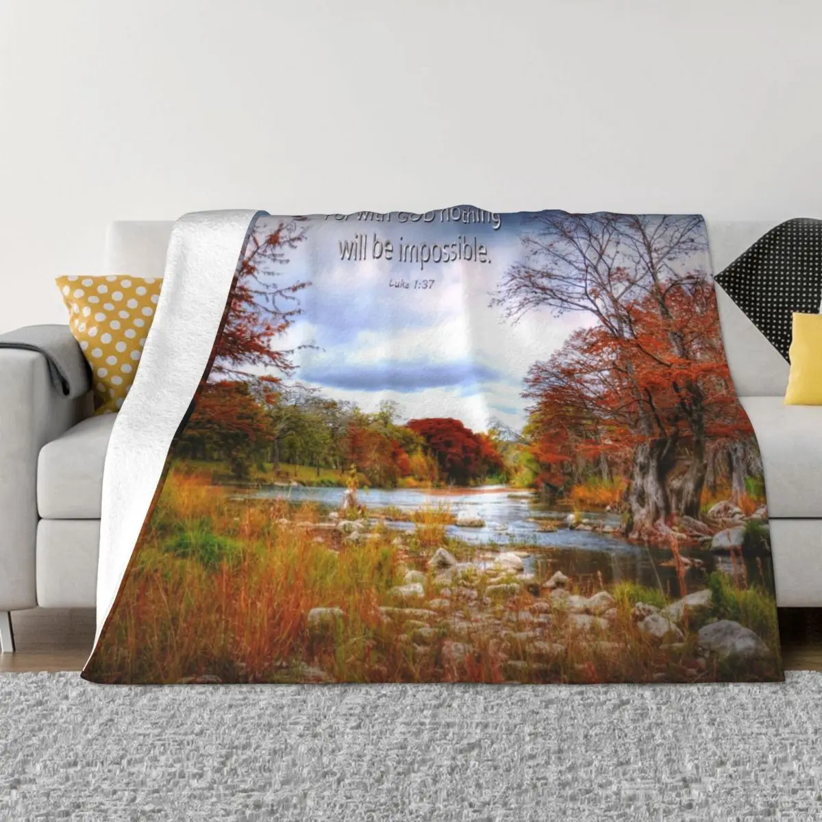 

Luke 1:37 Throw Blanket wednesday Blankets Sofas Of Decoration Cute Plaid Blankets For Baby Blankets
