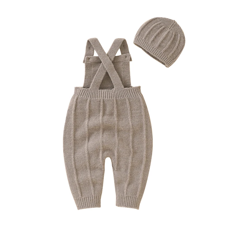 طفل رومبير مجموعات محبوك الوليد بنين بنات بذلة أكم...