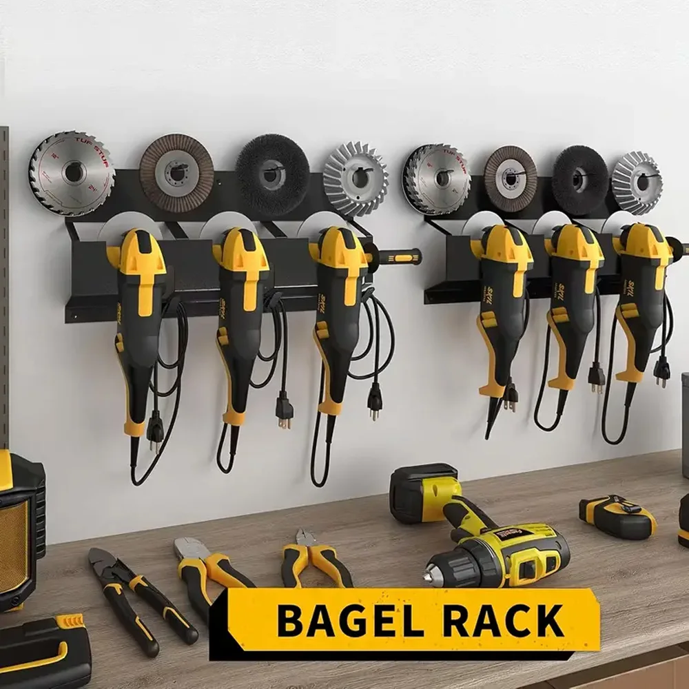 Angle Grinder Holder Wall Mount Bracket Angle Grinder Rack Power Tool Sturdy Polisher Holder for Workshop for Cutters Polishers