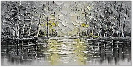 

Country Pastoral Style Hand Painted 3D Oil Painting on Canvas - Large Framed for Home Decorations - 40x28 inches The weeknd M