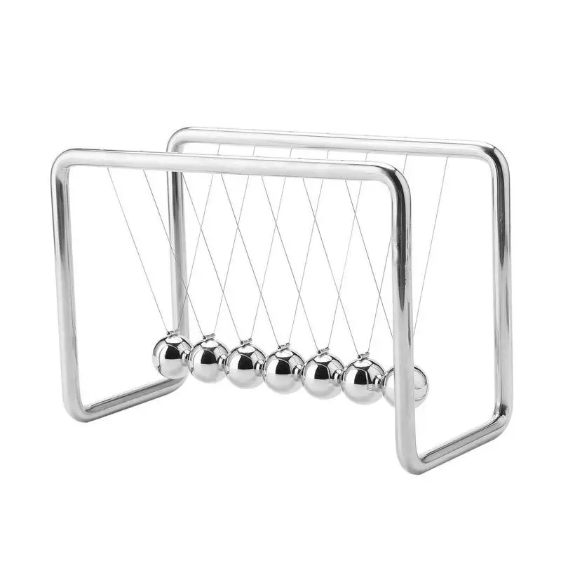 

Cradle Balance Steel Balls School Teaching Supplies Physics Science Pendulum Desk Toy Gifts Home Decoration Metal Pendulum Ball