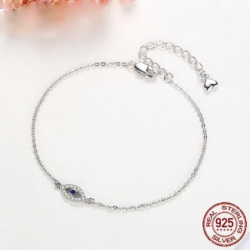TONGZHE 여성 악마의 눈 팔찌  팔찌 CZ 럭키 터키 쥬얼리 여성을위한 커플 팔찌 Pulsera