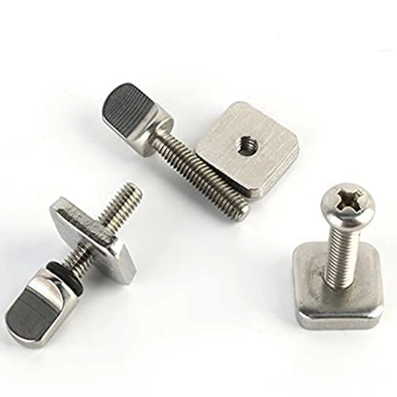 Fin Screws Thumb Fin Screw And Plate Universal Screws No Tool Screw 10 Pcs For Surf Longboard