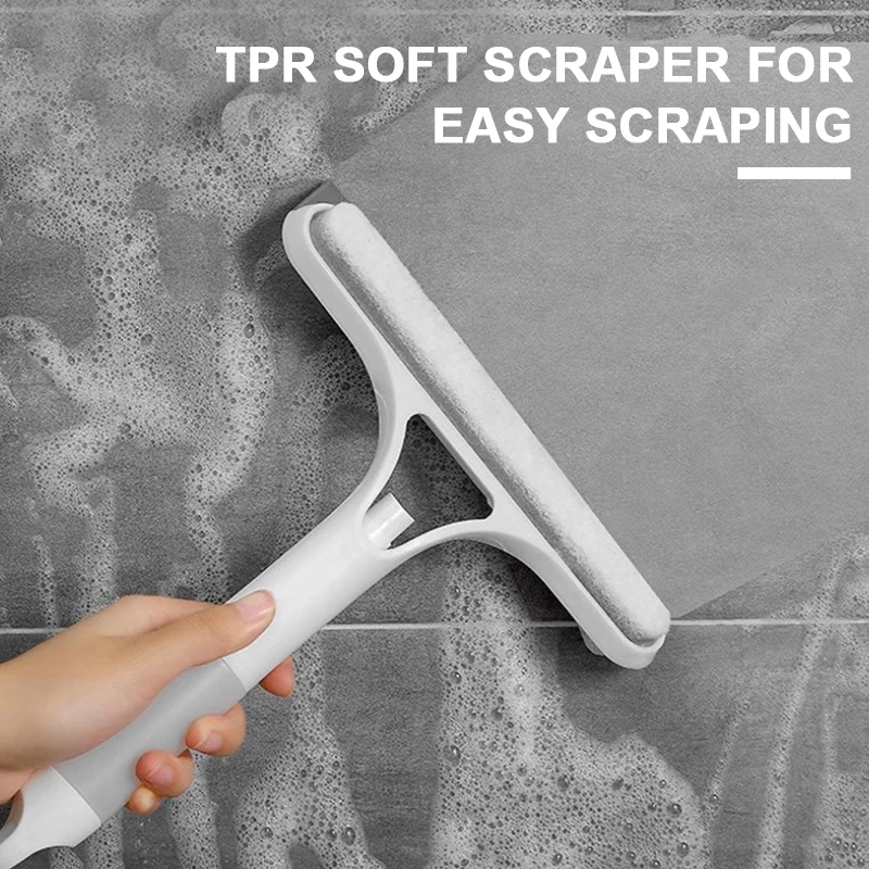 SEAMETAL 3 IN 1 Car Scraper Window Cleaning Wiper Muitifunctional Glass Brush Silicone Squeegee for Car Household Cleaning Tools 3