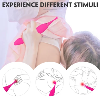 Replaceable Double Head Dildo Vibrator Sex Toys for Women Men Adult Couples Nipple Clitoris Vagina Penis Stimulator Massager 6