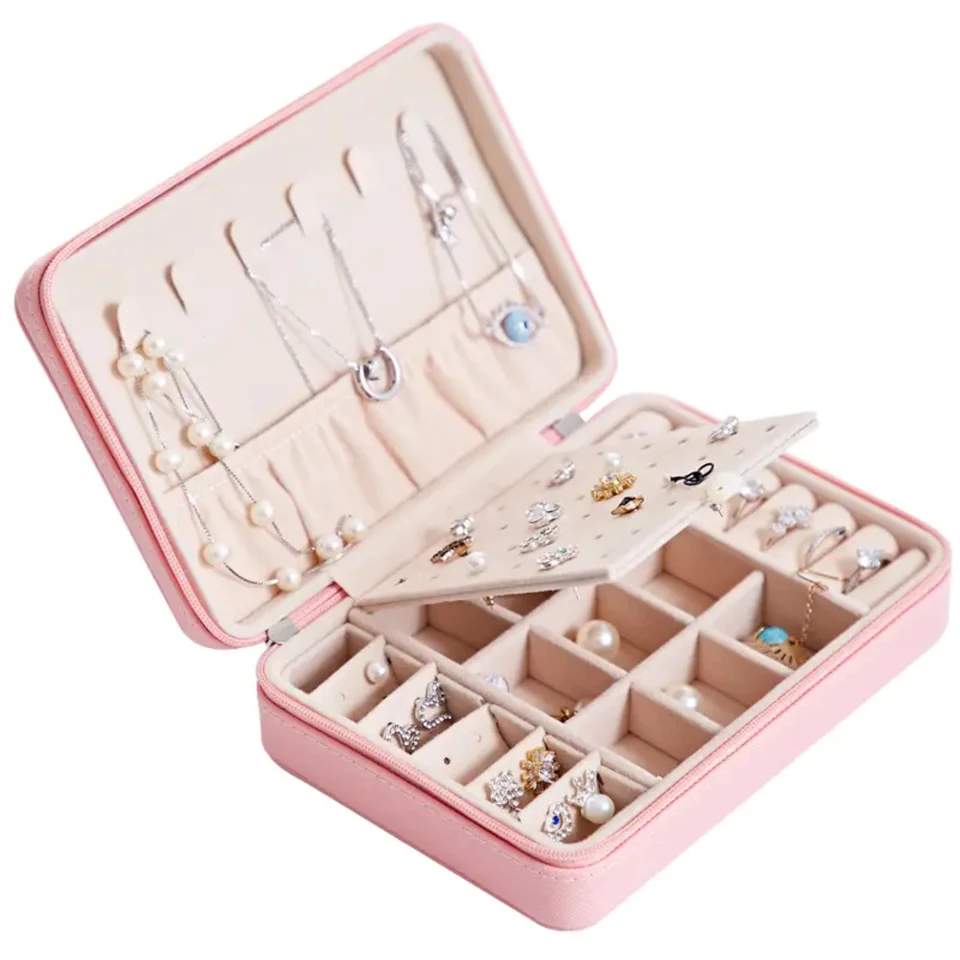Elegant Portable Jewelry Organizer Box for Travel