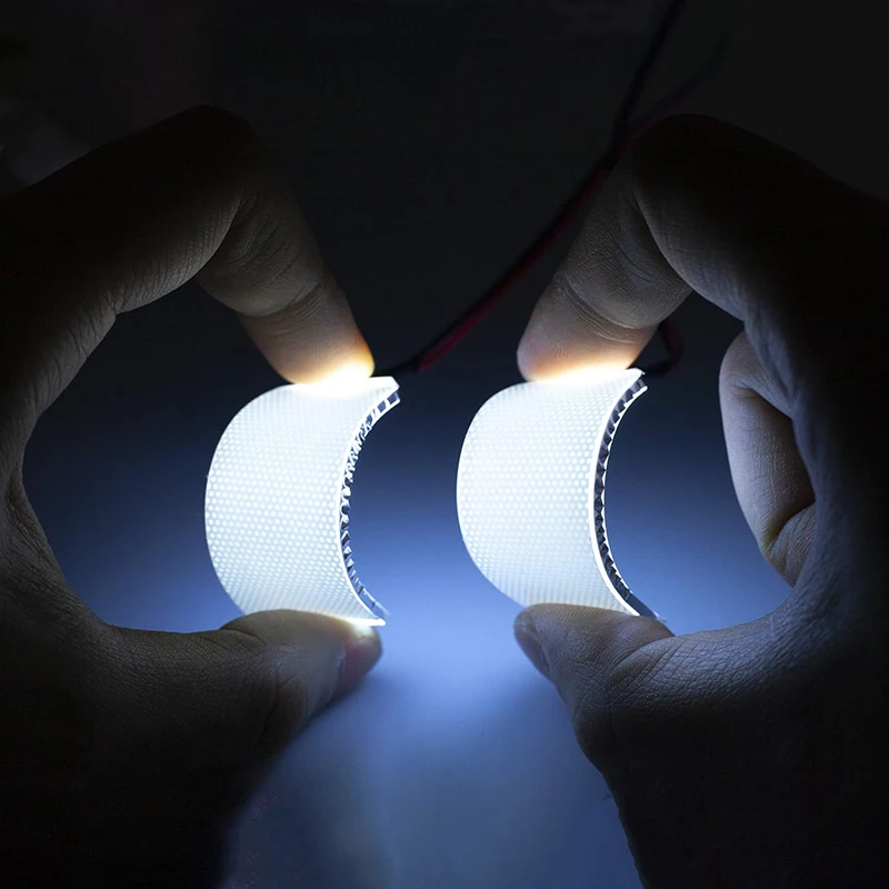 LED 모듈 유연한 구부릴 수 있는 발광 패널, DIY 코스프레 헬멧, 눈 장식, 슈퍼 히어로 마스크 액세서리, 축제 선물