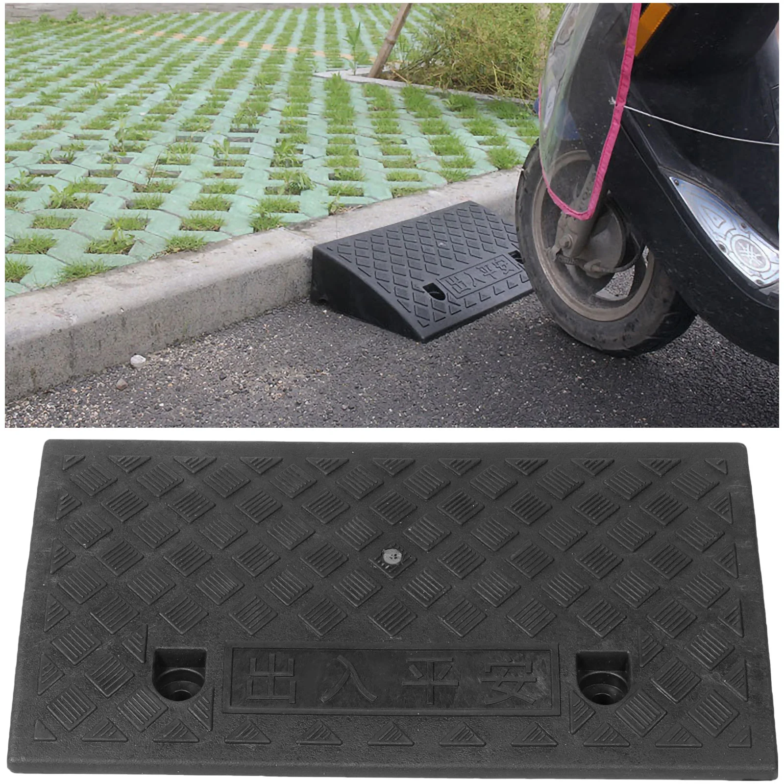 

Step Mat Slope Car Curb Ramp Outdoor Ramps for Driveway Rubber Loading Sidewalk