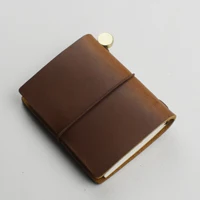 Elegant Leather Pocket Notebook with 60 Blank Pages for Sketching, Quotes, and Journaling