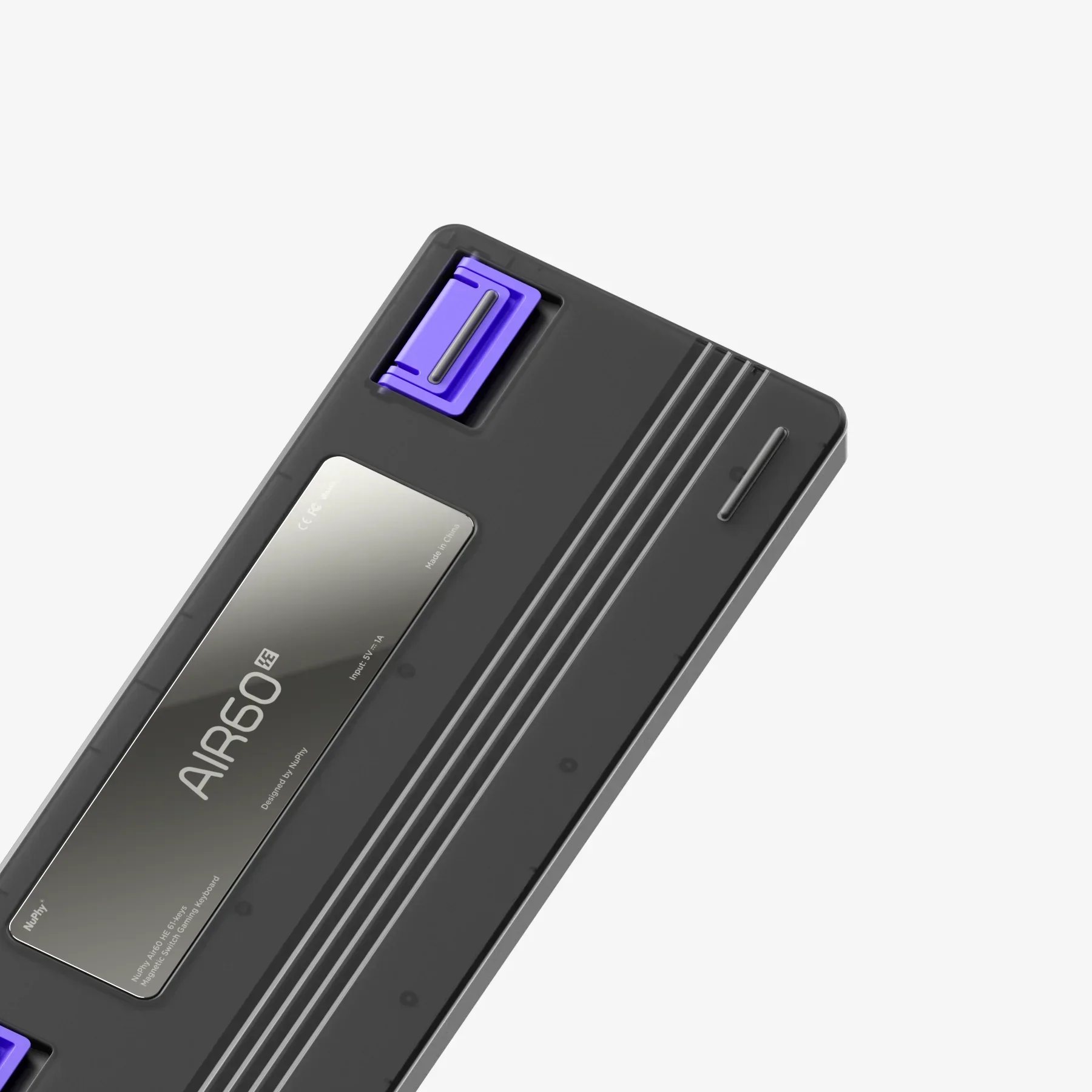 【빅 세일】NuPhy Air60 HE 마그네틱 스위치 게이밍 키보드 로우 프로파일 마그네틱 스위치 8K 게이밍 키보드