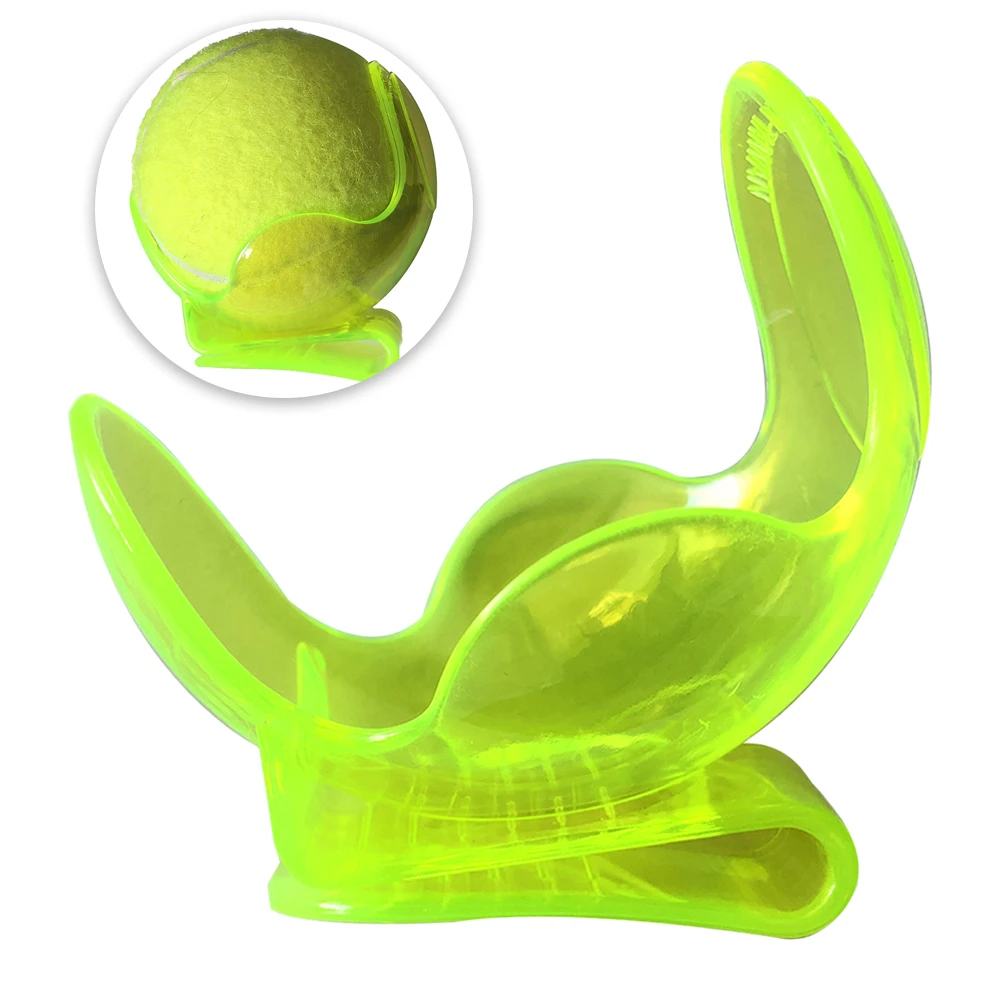 Tennis Ball Clip 1Pcs Transparent Tennis Ball Clip Plastic Training Holder