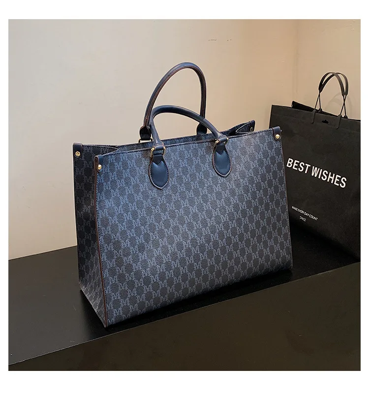 Big Women Letter PVC Leather Brand Purses And Handbag Designer Luxury Retro  Large Capacity Monogram Lady Top-handle Tote Shopper - AliExpress